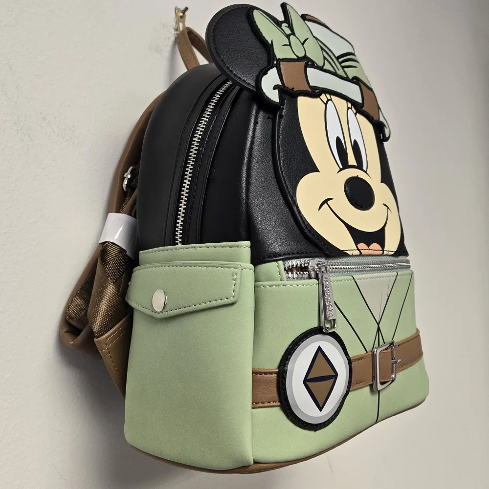 Loungefly Disney Parks Safari Minnie Mouse Animal Kingdom Backpack